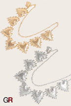 Metal Heart-shaped Retro Waist Chain Dress Decoration