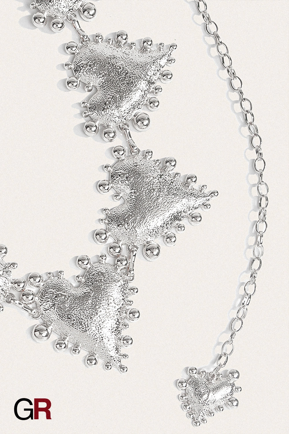 Metal Heart-shaped Retro Waist Chain Dress Decoration