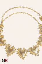 Metal Heart-shaped Retro Waist Chain Dress Decoration