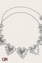Metal Heart-shaped Retro Waist Chain Dress Decoration