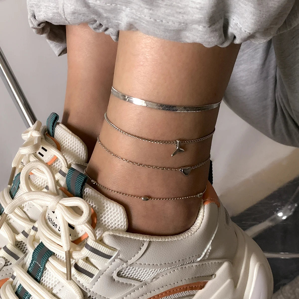 En Vogue Fishtail Anklet - GlamoROZ