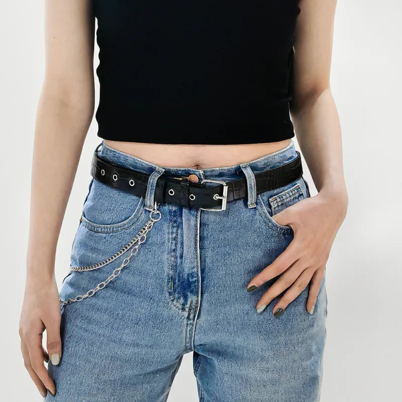 Luxe Hip-Hop Pants Chain Belt - GlamoROZ