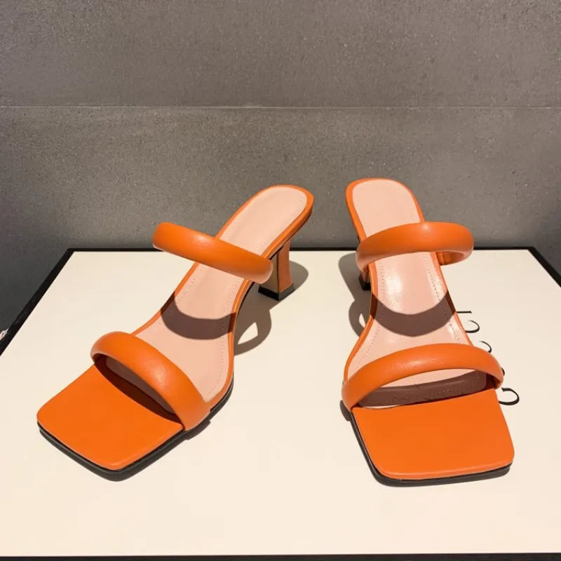 Elegance High-Heel Mules - GlamoROZ