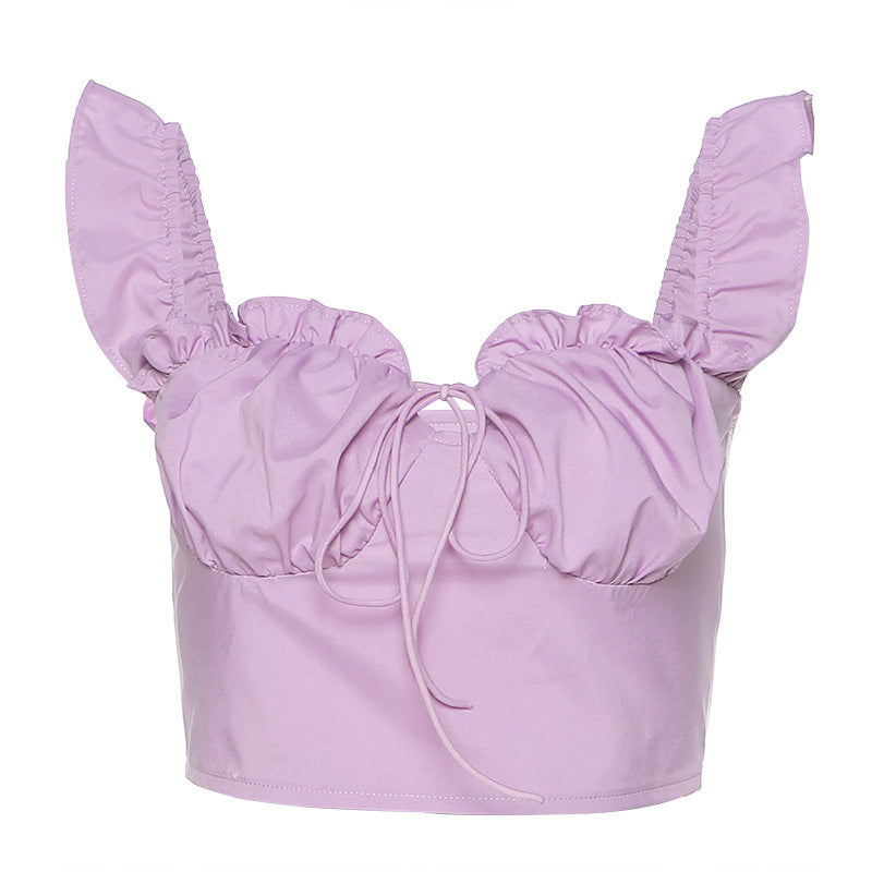 Chaleco plisado sin mangas para mujer, prenda exterior combinable