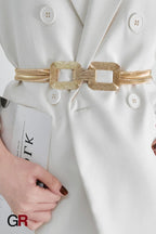 Minimalist Women's Decoration With Elastic Waistband And Versatile Waist Chain