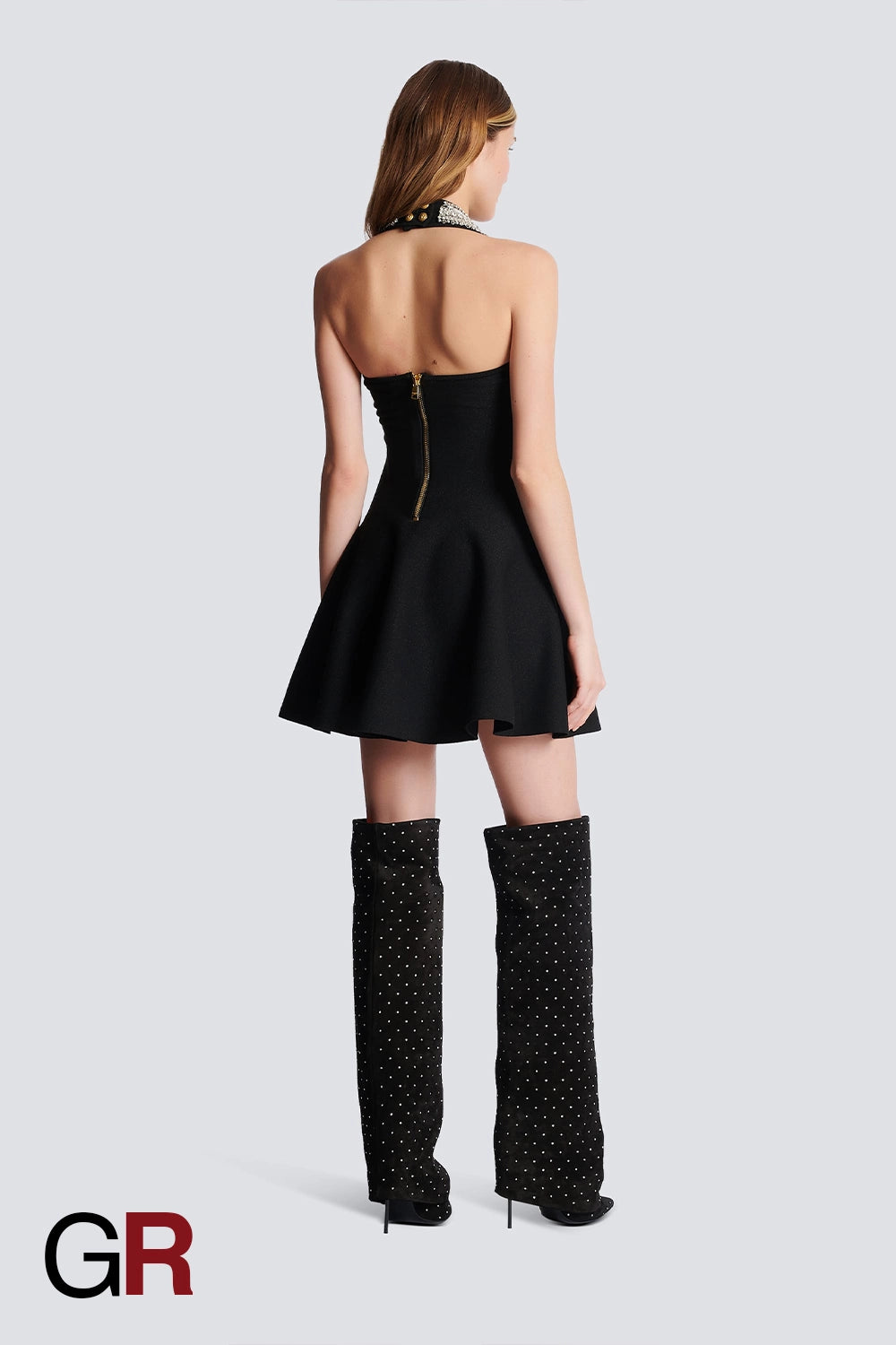 Chic Halter Mini Dress for Women - GlamoROZ
