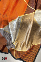 Houndstooth Color Matching New Silk Satin Scarf
