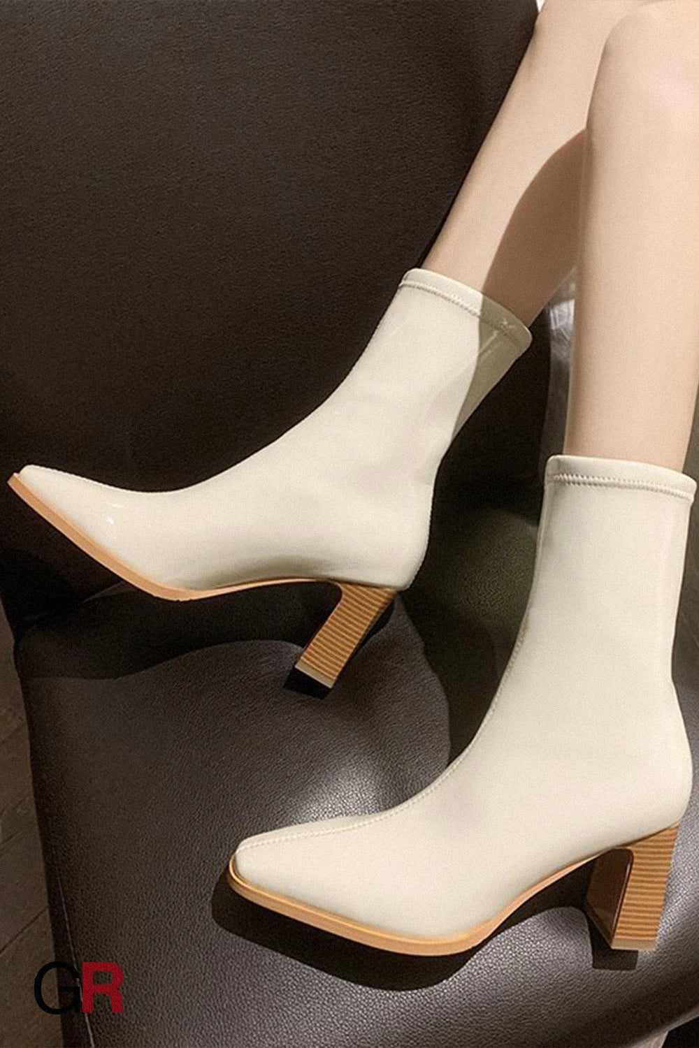 White French Style Autumn And Winter Mid-calf Fashion Snow Boots