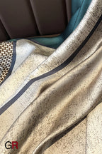Houndstooth Color Matching New Silk Satin Scarf