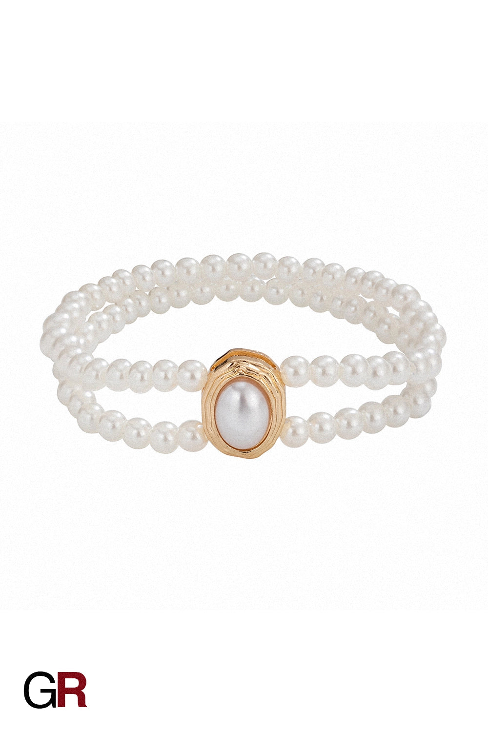 Baroque Grace Double-Pearl Anklet