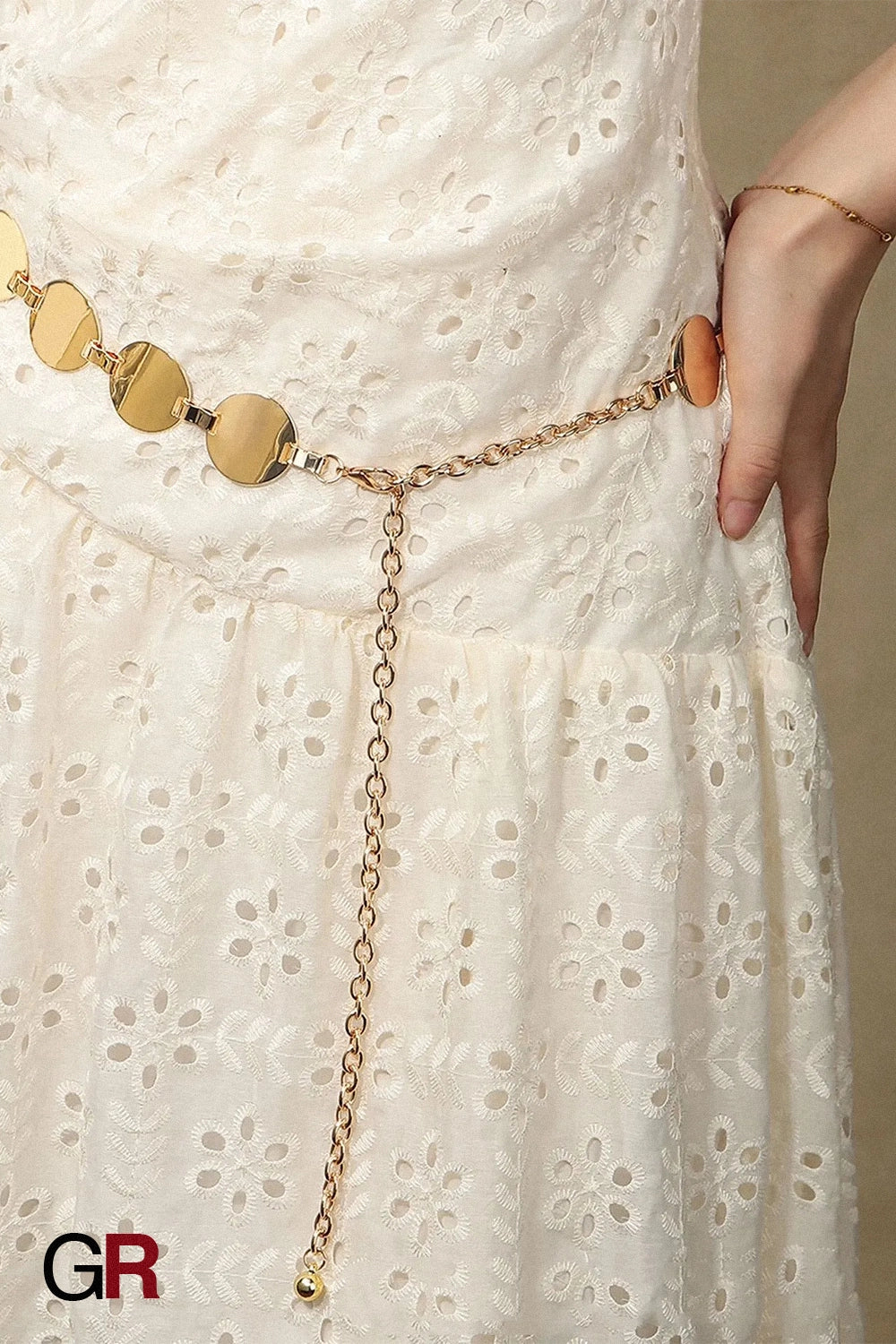 Small Round Slice Waist Chain With Skirt Pants Chain