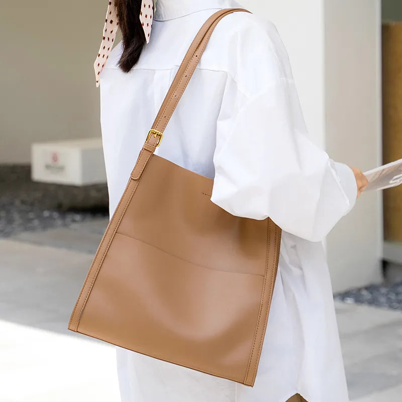 UrbanCraze Cowhide Commuter Tote - GlamoROZ