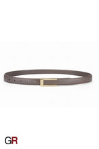 Cowhide Retro Black All-match Decorative Skirt Suit Jeans Leather Thin Belt