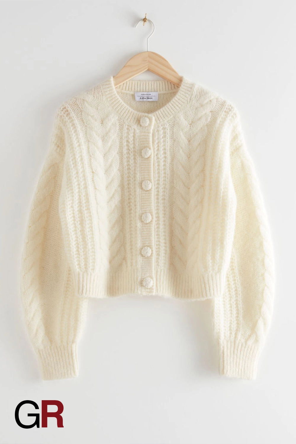 Regal Half-High Neck Cardigan - GlamoROZ
