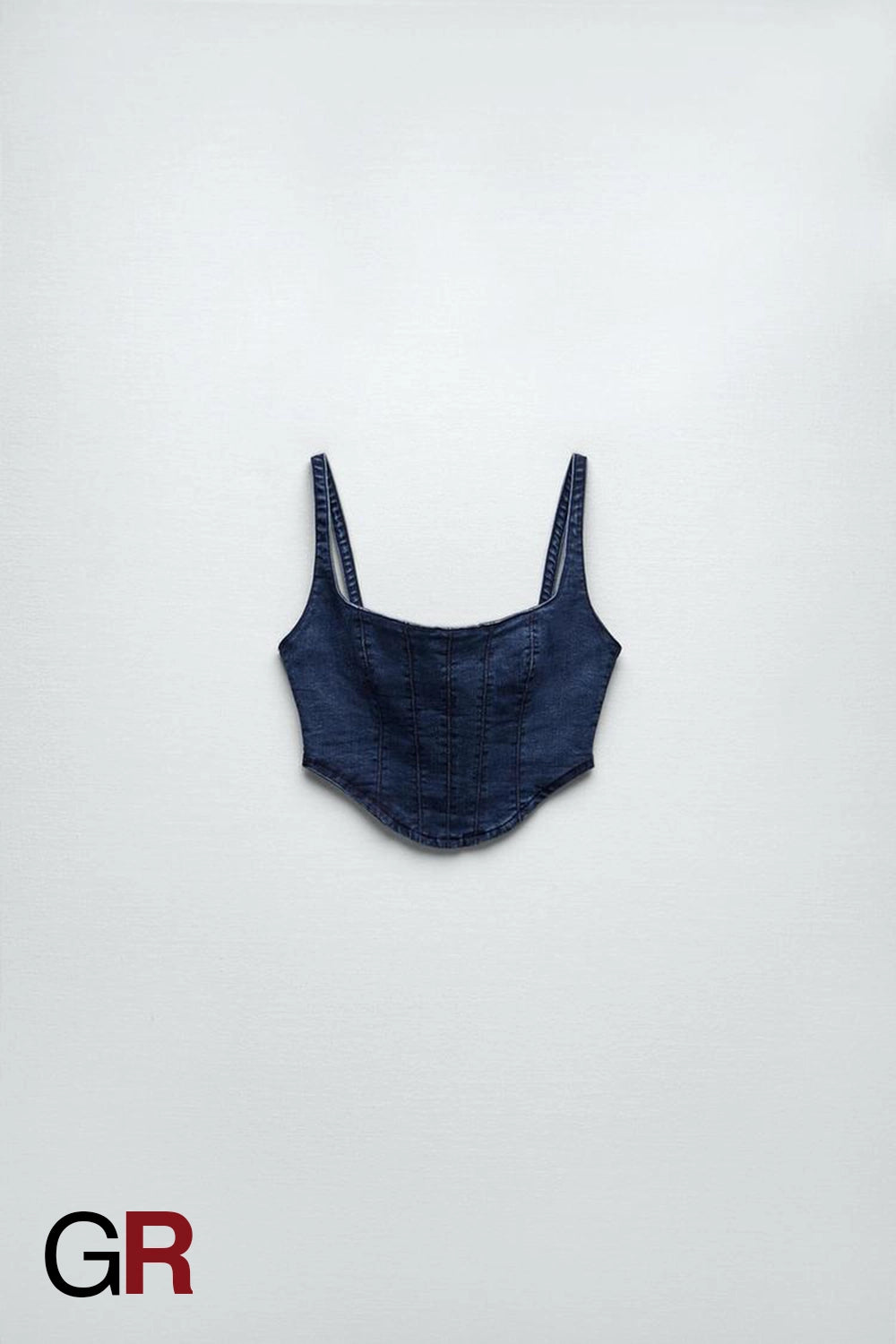 Chic Denim Corset Top - GlamoROZ
