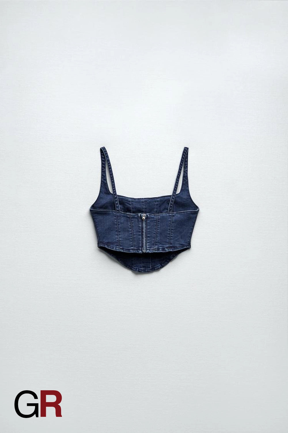 Chic Denim Corset Top - GlamoROZ