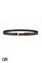 Cowhide Retro Black All-match Decorative Skirt Suit Jeans Leather Thin Belt