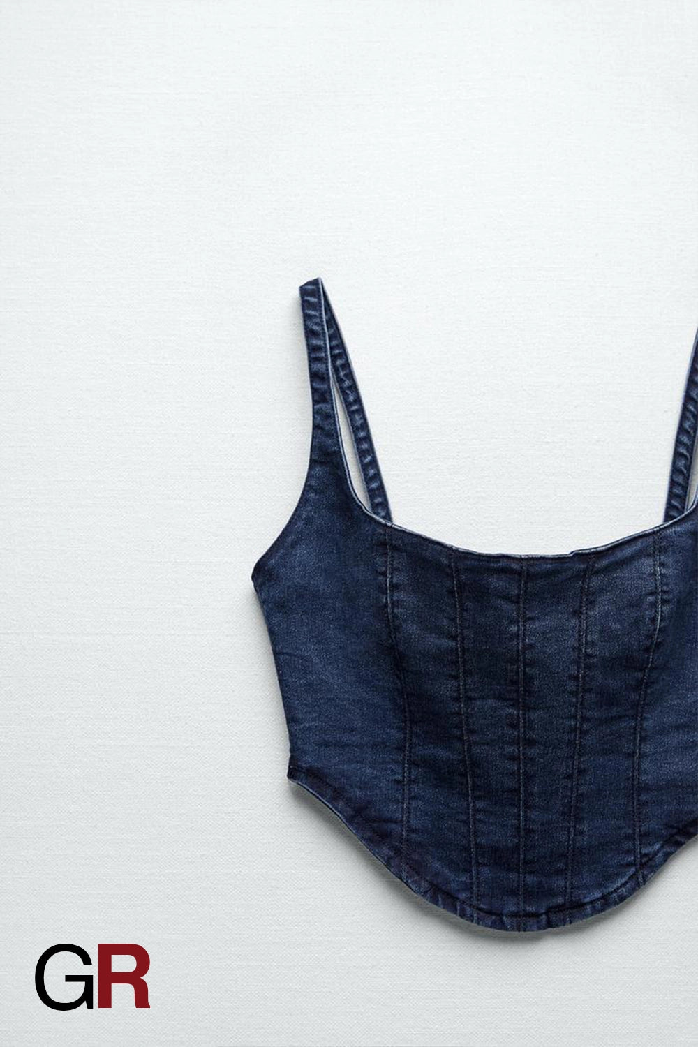 Chic Denim Corset Top - GlamoROZ