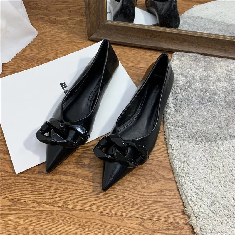 Sophisticated Chain Flats - GlamoROZ