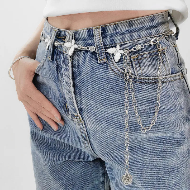 Butterfly Drop Chain Belt - GlamoROZ