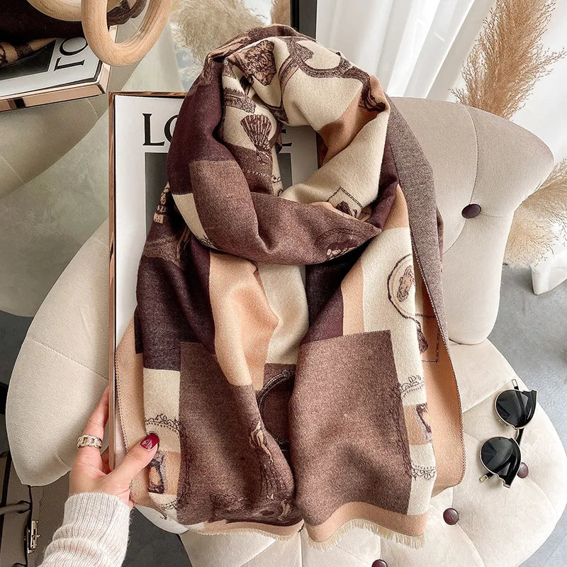 Cashmere Sweet Tassel Shawl - GlamoROZ