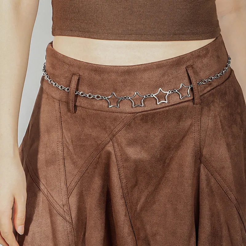 Starry Metal Waist Chain Belt - GlamoROZ
