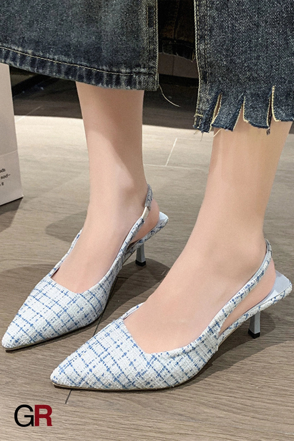 Stiletto Heel Pointed Toe Toe Cap Slingback Sandals Women's Spring And Summer New
