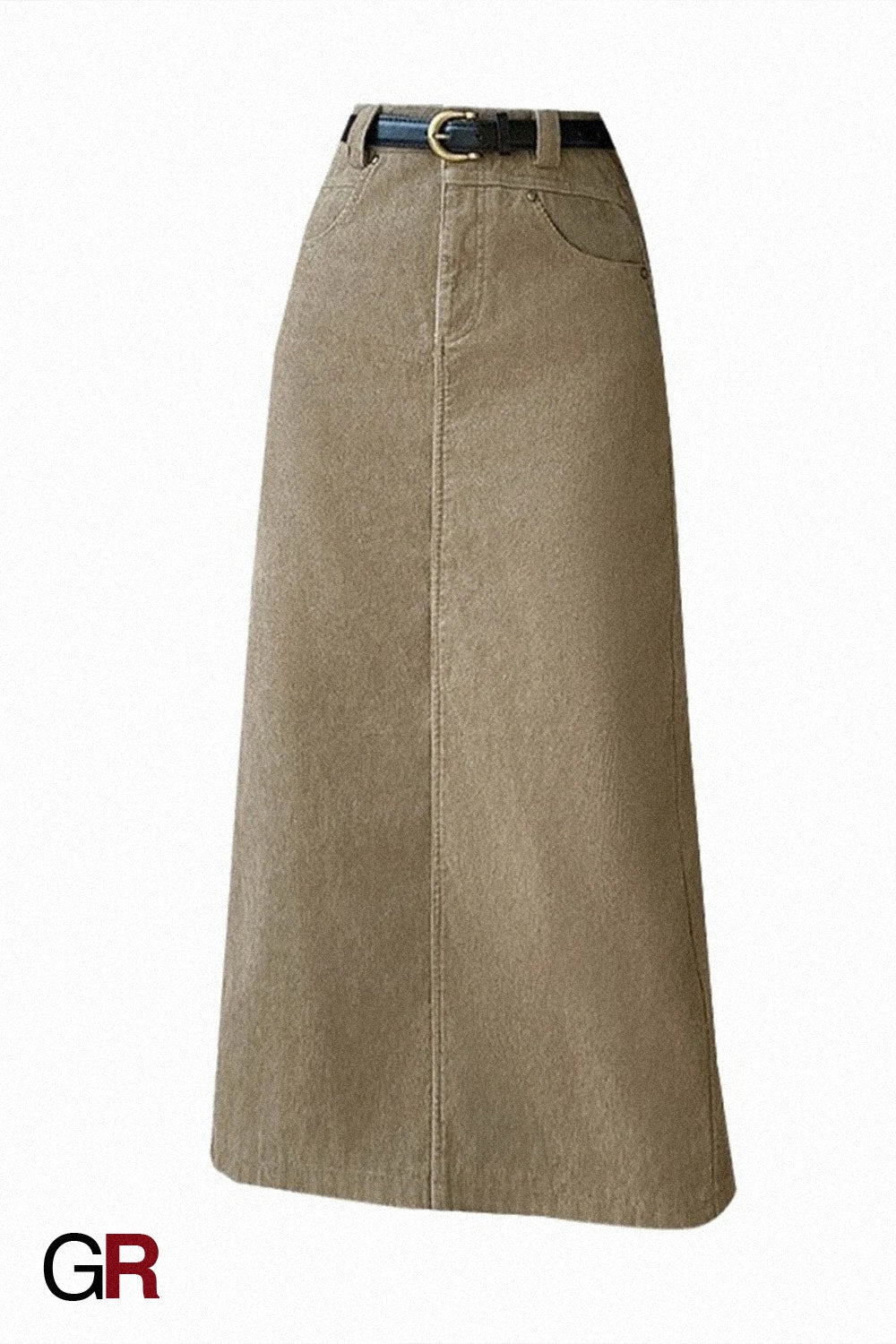Skirt Retro High Waist A- Line Sheath Straight Skirt