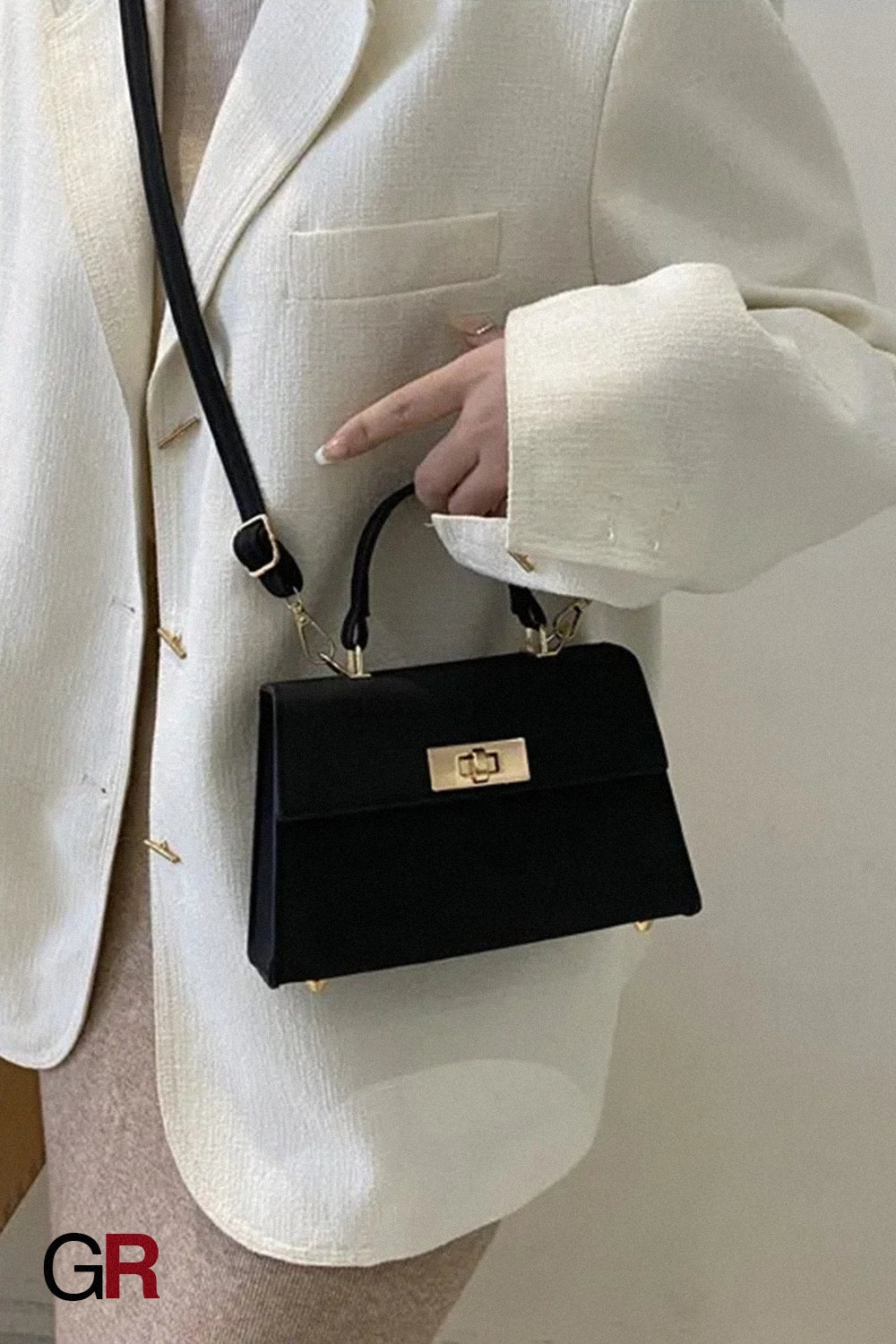Color Bag Fashionable Simple High-grade Pattern Western Style Portable Crossbody Bag