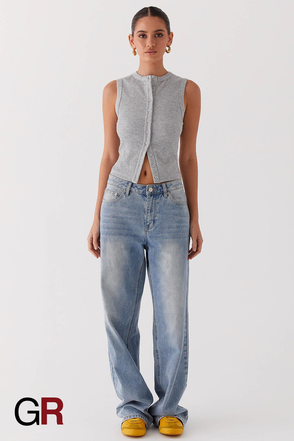 Regal Contour Grey Sleeveless Waistcoat - GlamoROZ