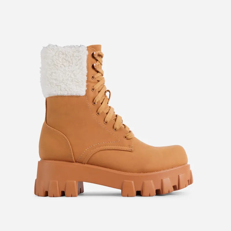 Luxe Lace-Up Martin Boots - GlamoROZ