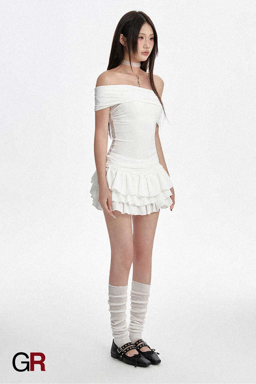 Puffy Cake Dress Women's Low Waist Pleated Skirt