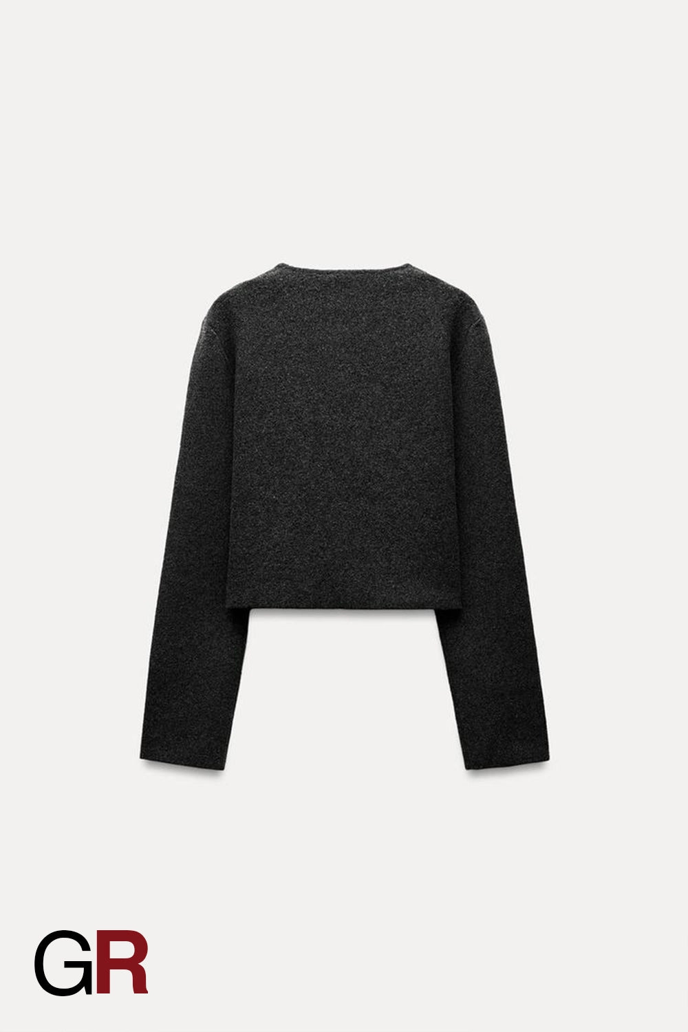 Minimalist Long Sleeve Round Neck Plain Stitch Sweater - GlamoROZ