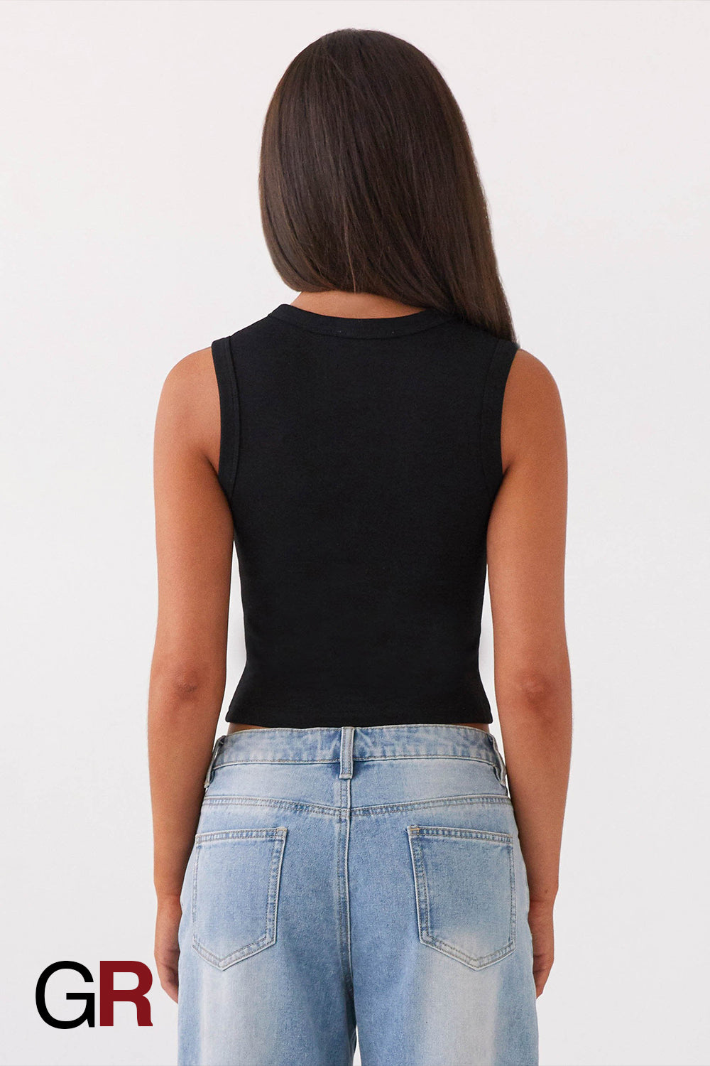 Regal Contour Black Sleeveless Waistcoat - GlamoROZ