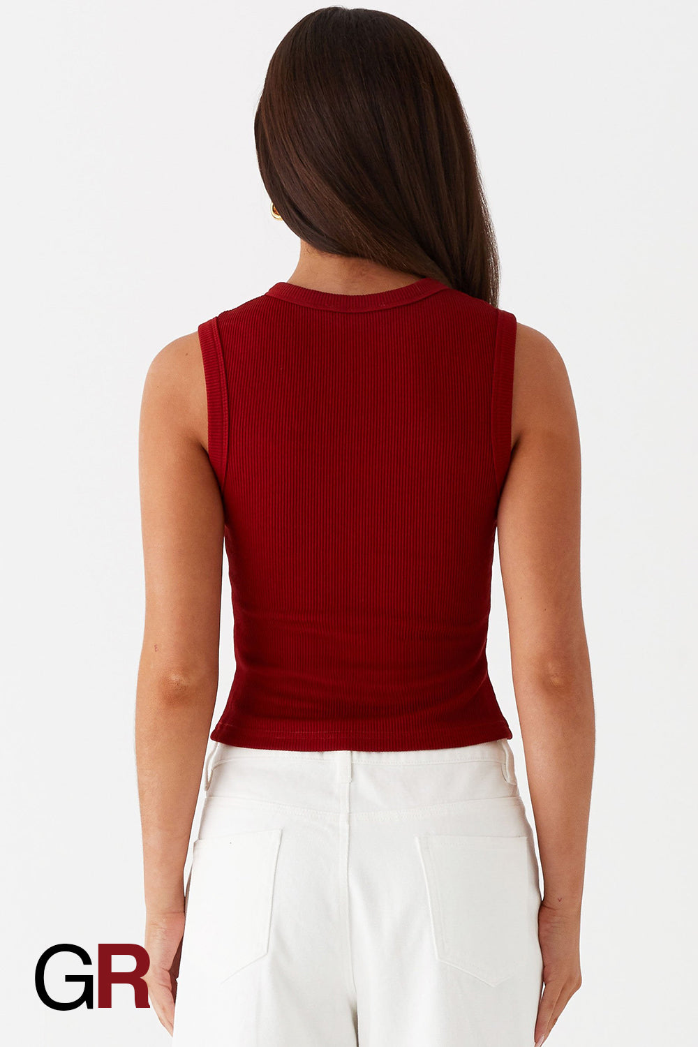 Regal Contour Red Sleeveless Waistcoat - GlamoROZ