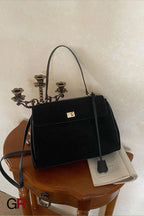 Commuter's All-matching Shoulder Messenger Bag Suede Portable