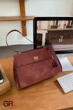 Commuter's All-matching Shoulder Messenger Bag Suede Portable
