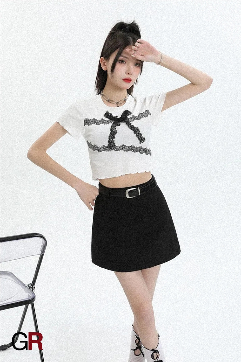 Small High Waist Slimming Sheath A- Line Skirt