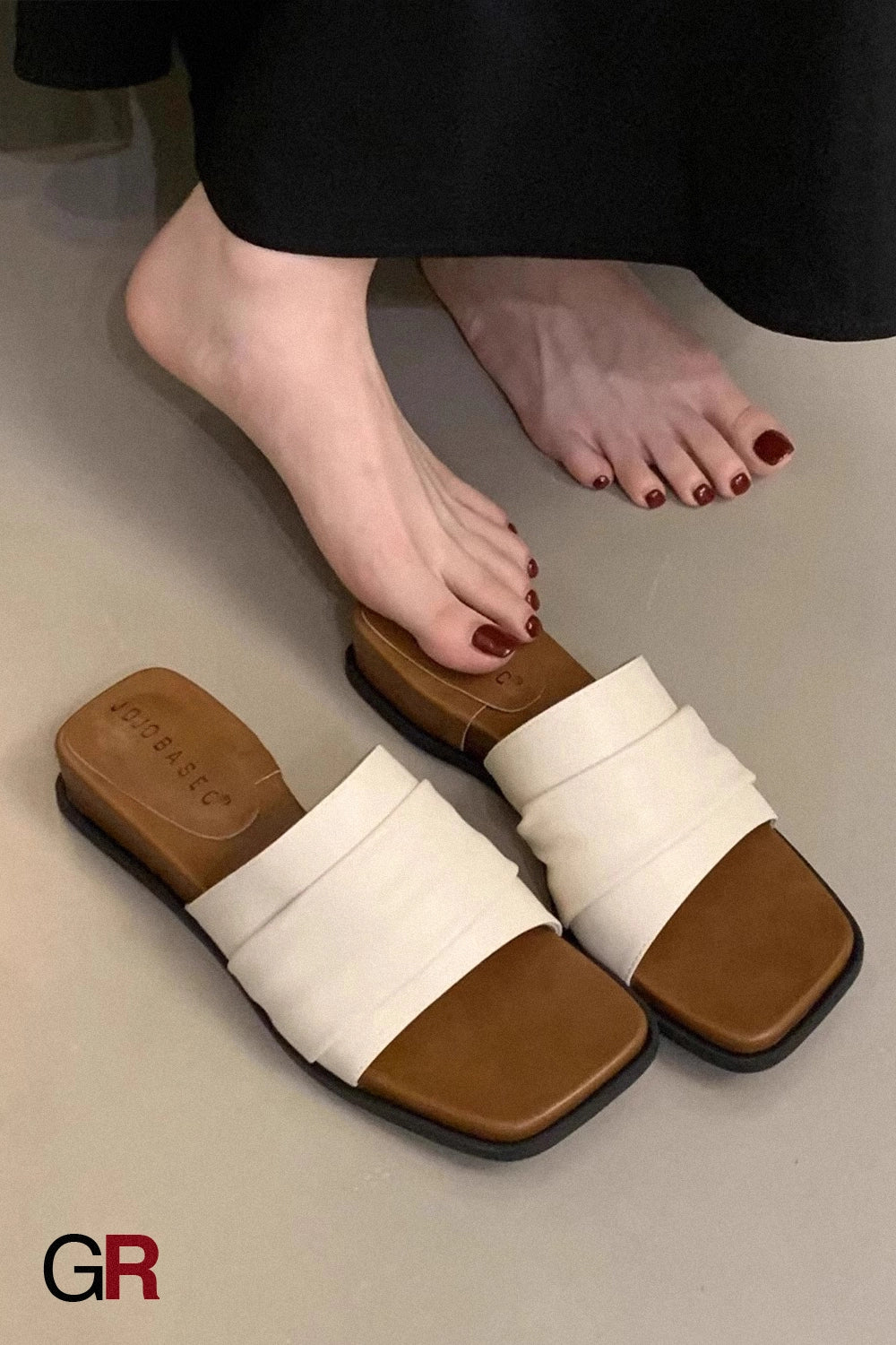 Fairy Style Silver Soft Bottom Slippers