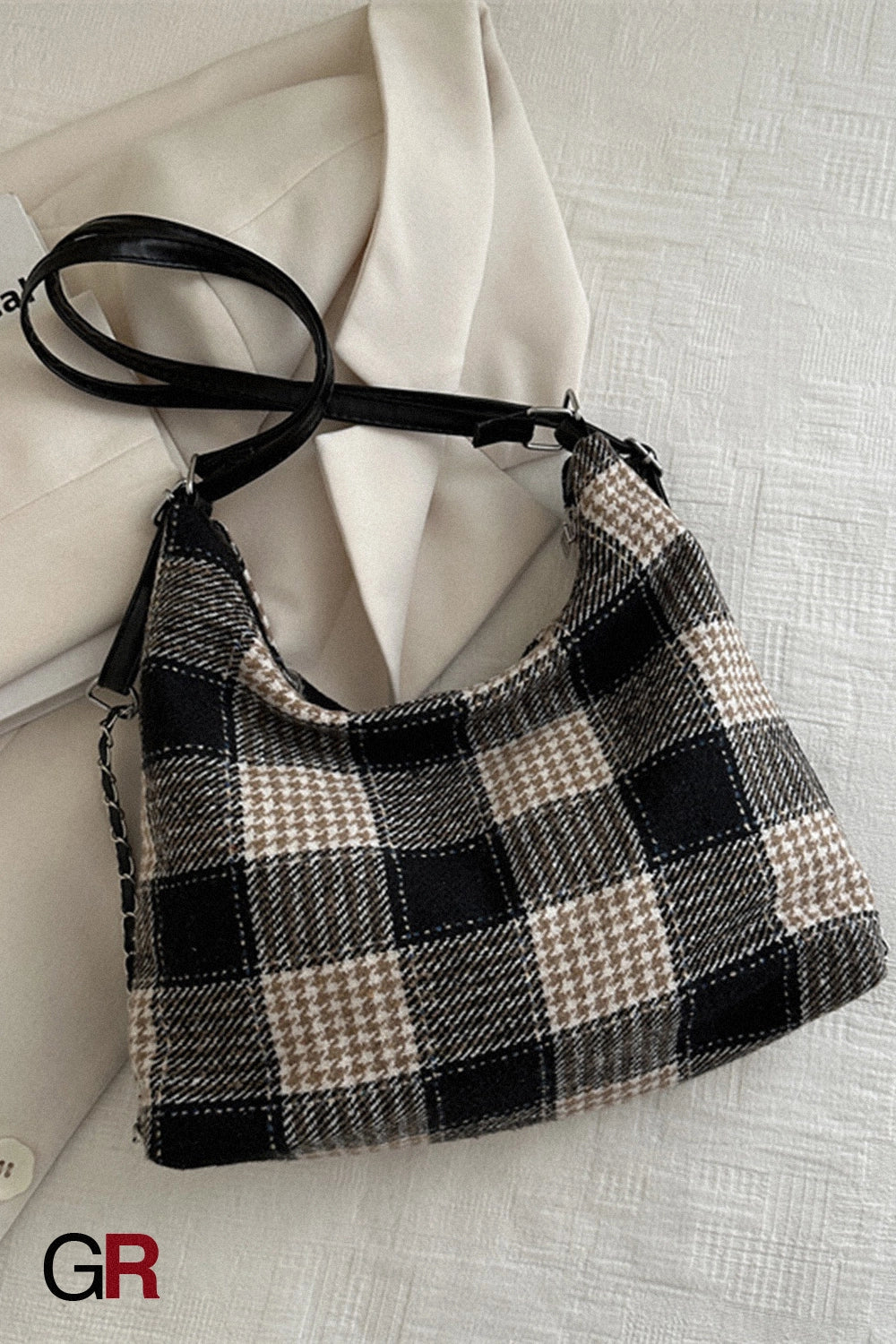 Plaid Large Capacity Commute Leisure Simple Backpack