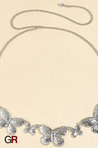 Metal Butterfly Shape Waist Simple Chain