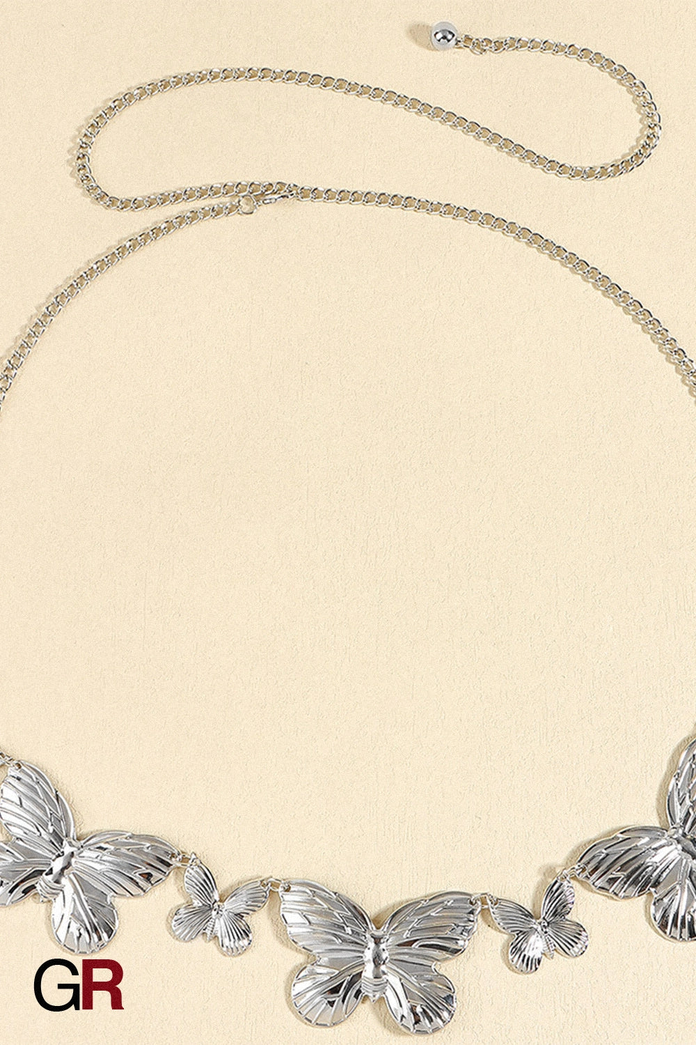 Metal Butterfly Shape Waist Simple Chain