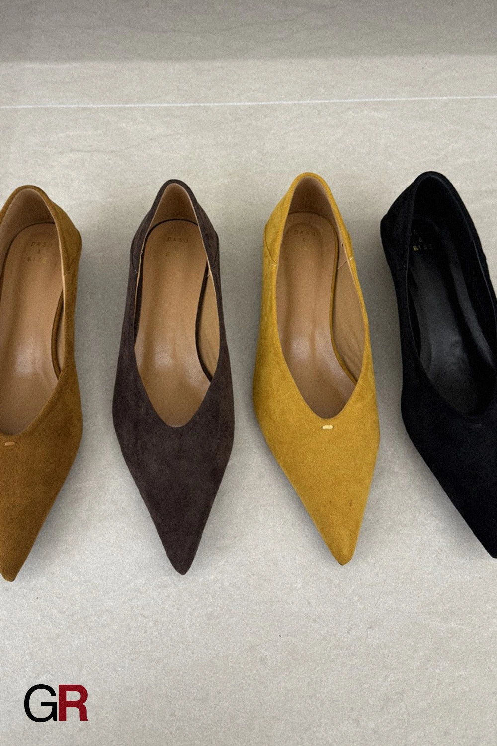 Léonie Suede Pointed Flats