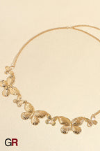 Metal Butterfly Shape Waist Simple Chain