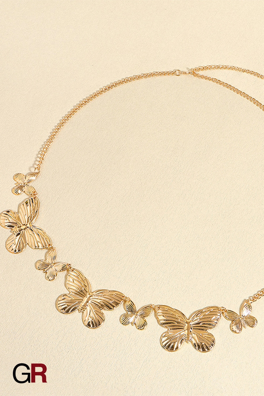 Metal Butterfly Shape Waist Simple Chain