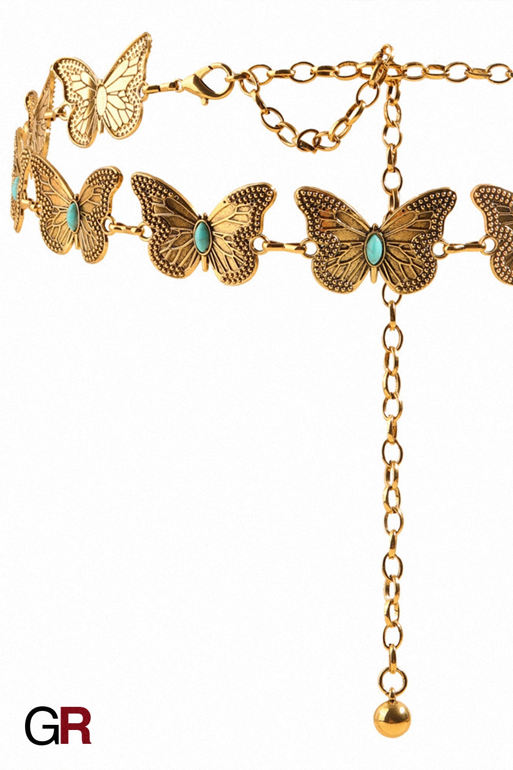 Metal Butterfly Shape Waist Simple Chain