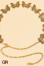 Metal Butterfly Shape Waist Simple Chain