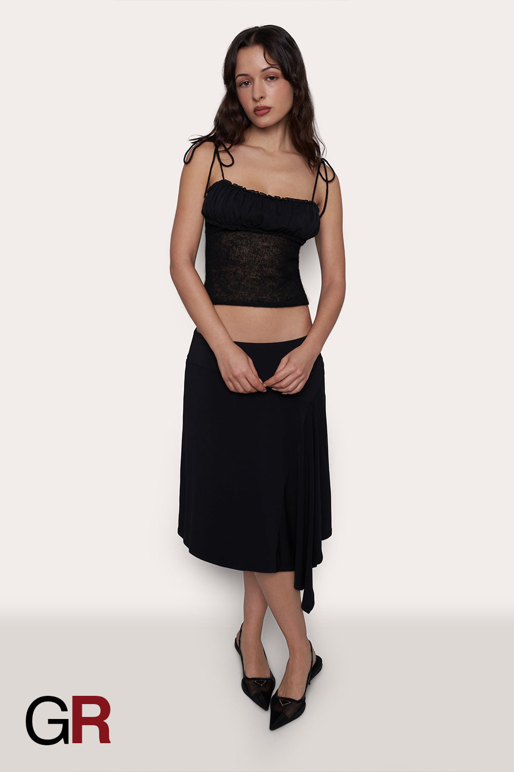 Radiant Allure Stretch Knit Crop Top - GlamoROZ