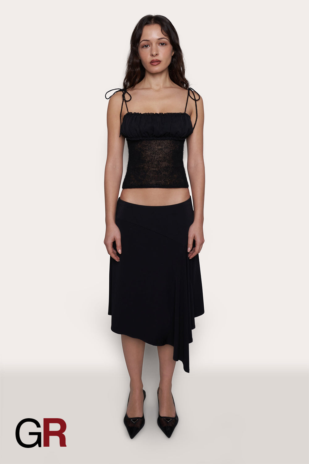 Radiant Allure Stretch Knit Crop Top - GlamoROZ