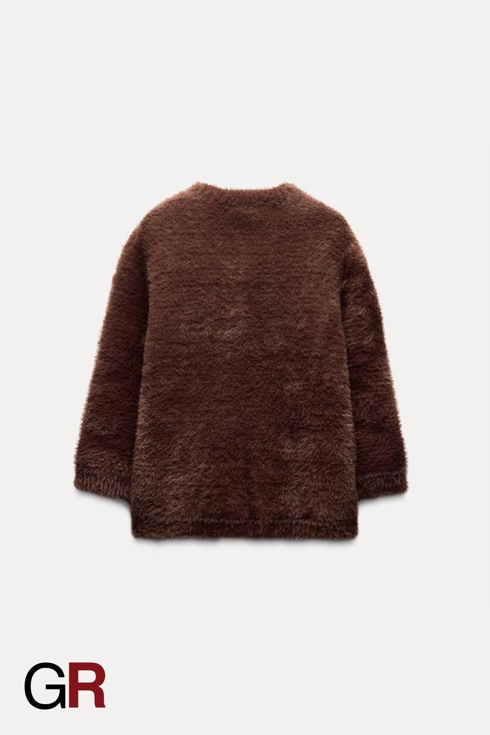 Luxe Faux Fur Trimmed Knitted Sweater - GlamoROZ